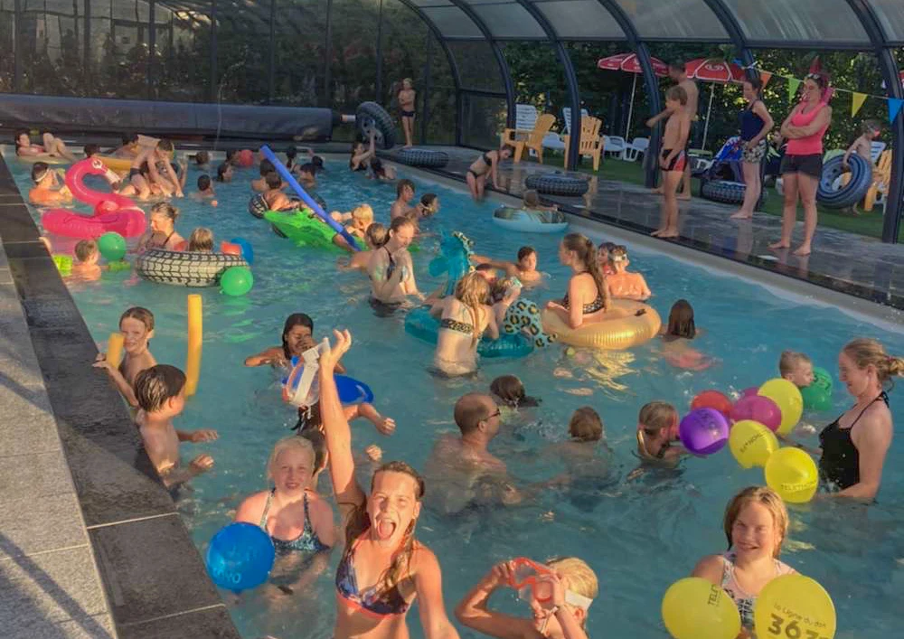pool party camping